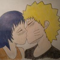 Naruto and Hinata  kiss
